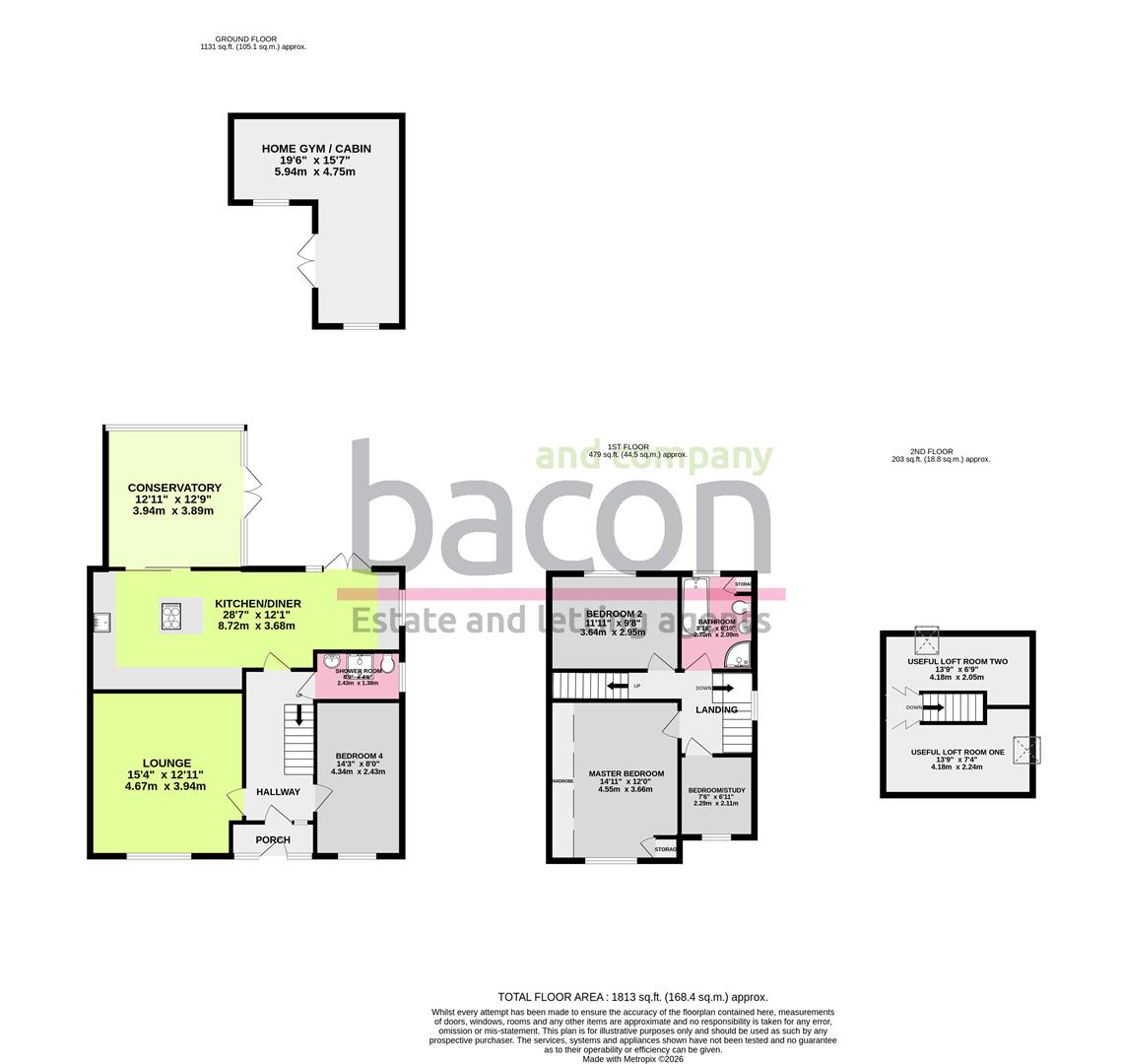 Floor Plan | House - Semi-Detached | Lavington Road, Broadwater, Worthing, West Sussex, BN14 7SN | Sold - Subject to Contract